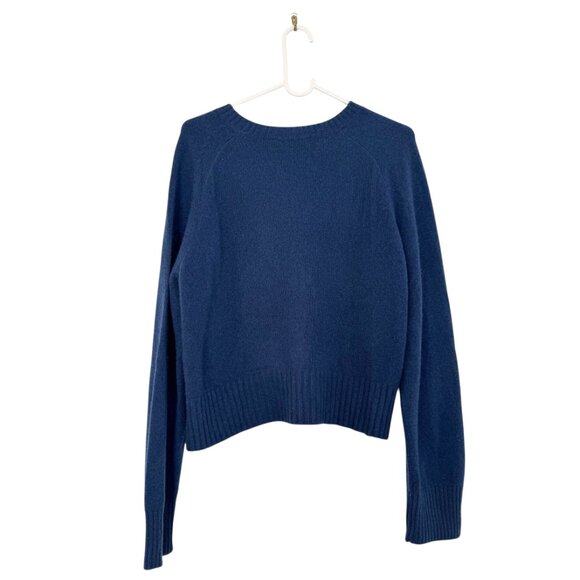 Everlane The Boxy Crew in Cashmere in Deep Lazuli Blue - Picture 5 of 8